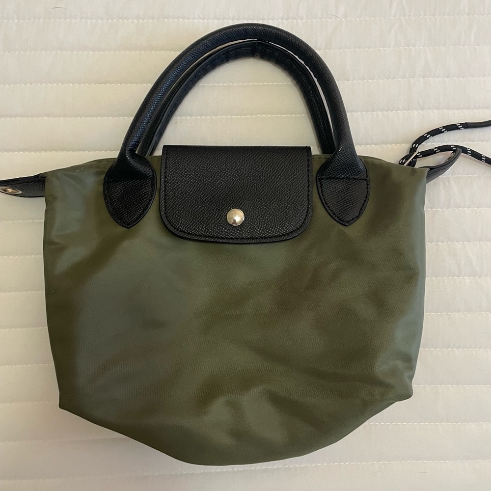 Grit Ness Elegant Olive and Black Tote Bag